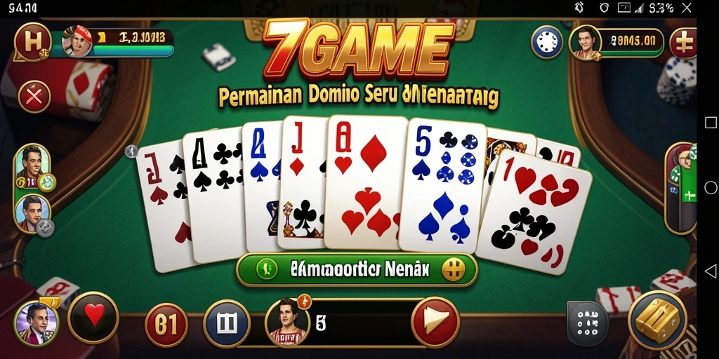 Gameplay seru dalam permainan Domino 7GAME yang mengasyikkan.