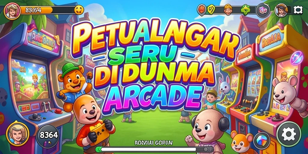 Screenshot gameplay dari 8364 menampilkan aksi seru di setiap level.