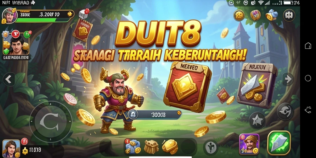 Tampilan gameplay DUIT8 yang menawan dan interaktif.