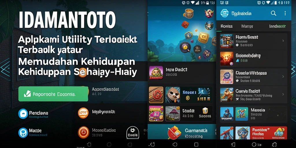 Tampilan antarmuka aplikasi IDAMANTOTO yang intuitif dan user-friendly.