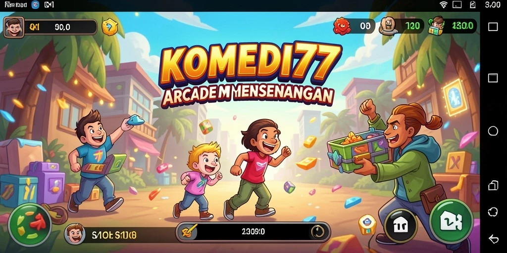 Tangkapan layar gameplay KOMEDI77 yang penuh aksi dan humor.