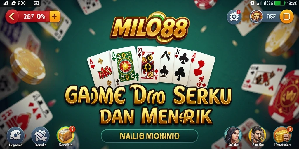 Screenshot gameplay <strong>MILO88</strong> menampilkan momen seru permainan domino.