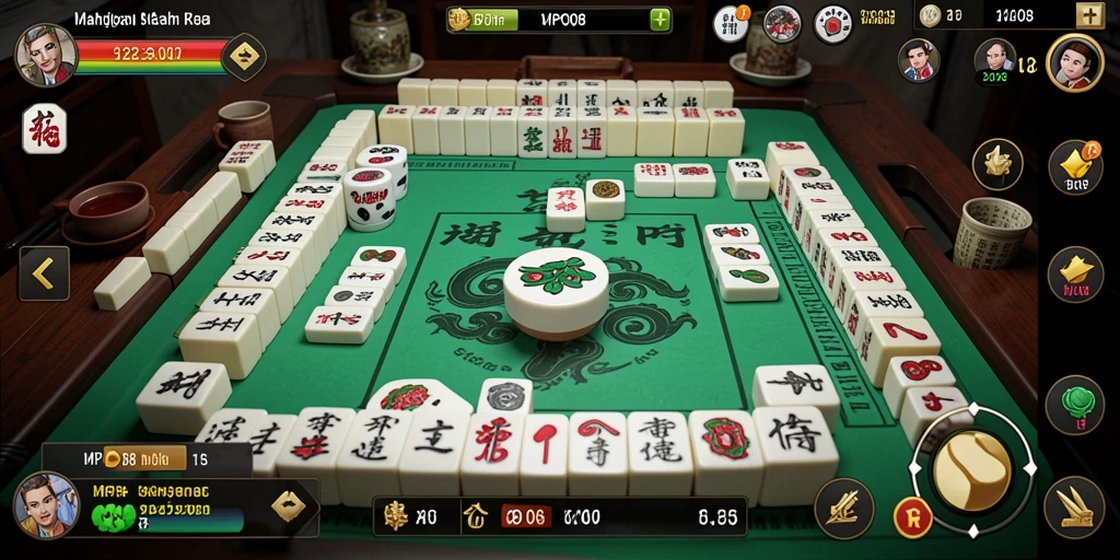 Tampilan gameplay MPO08 yang menarik dengan elemen Mahjong klasik.