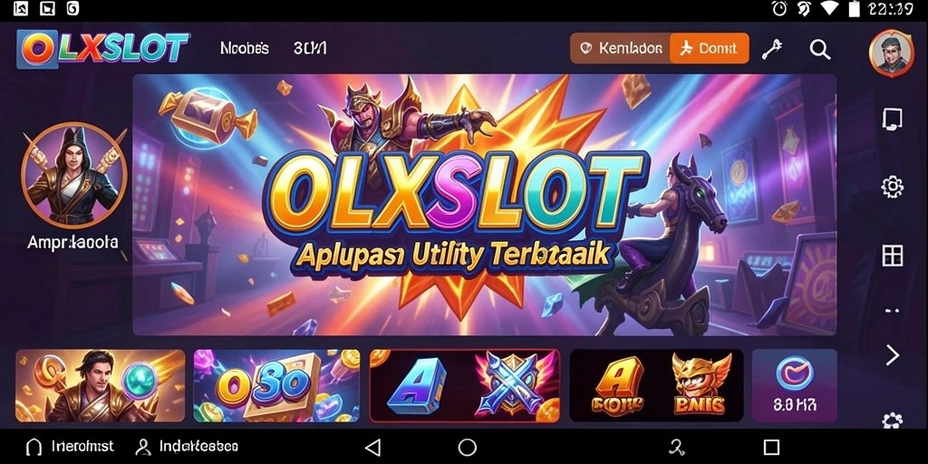 Tampilan antarmuka OLXSLOT yang menarik dan user-friendly.