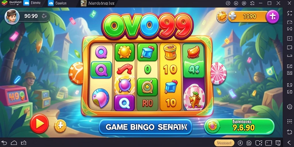 Tampilan gameplay seru Bingo di OVO99.