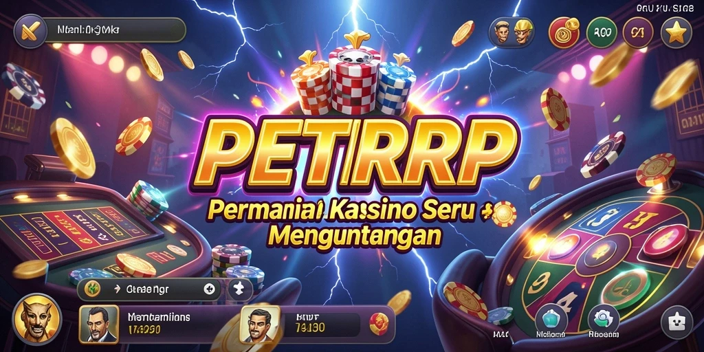 Tampilan gameplay Kasino PETIRRP yang mendebarkan.