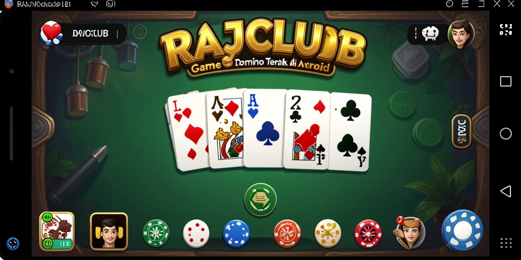 Screenshot utama RAJACLUB menampilkan gameplay seru dari permainan Domino.