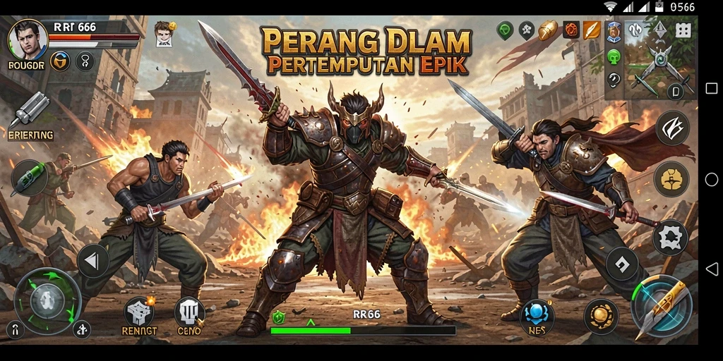 Gameplay seru dan menegangkan dalam Battle Royale RR666.