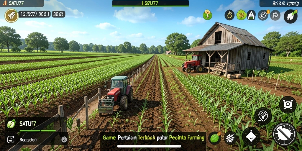 Gameplay SATU77 yang menarik dengan aktivitas bertani.