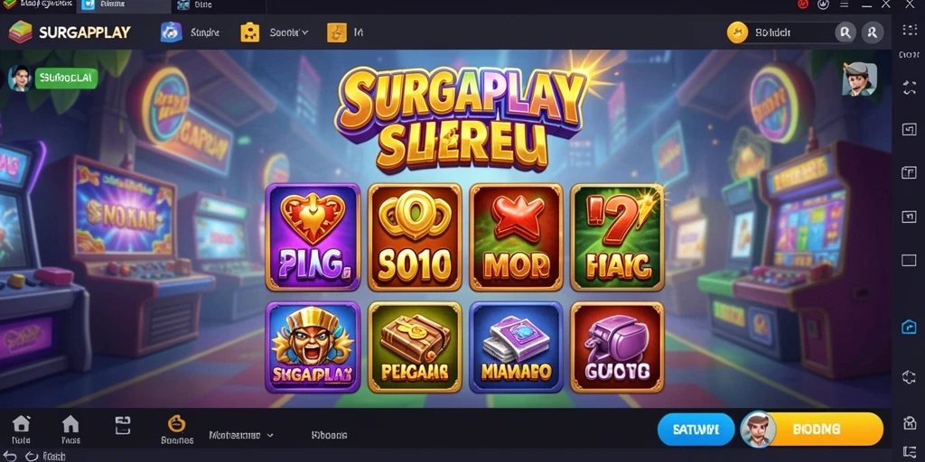 Tampilan gameplay SURGAPLAY yang memukau dan menarik.
