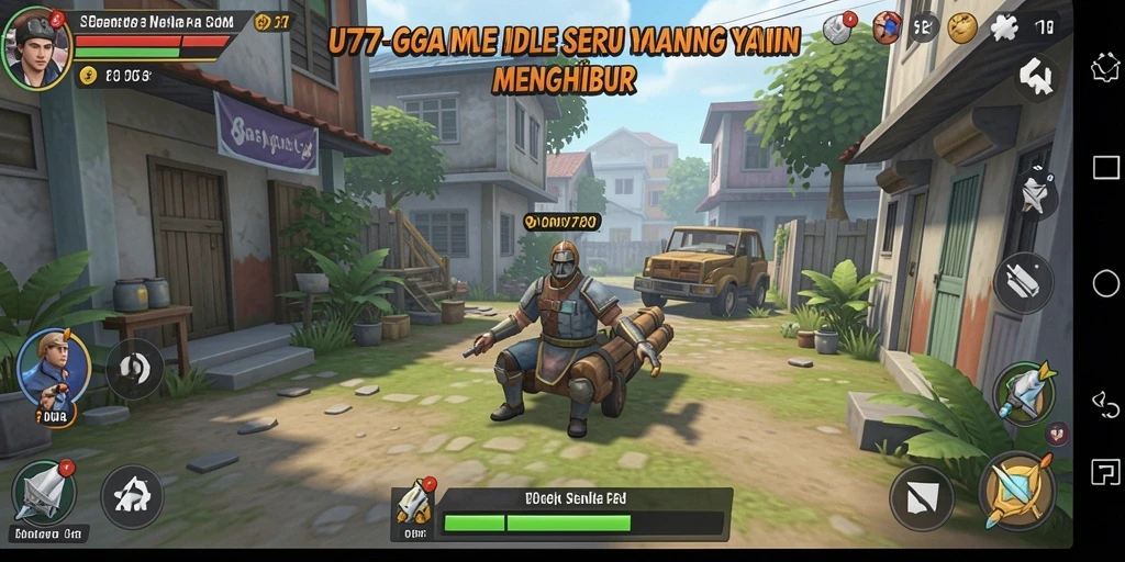 Tampilan Game Idle dengan karakter dan lingkungan yang memukau.