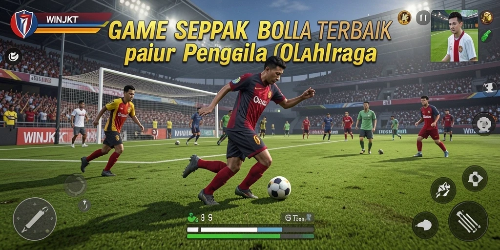 Tangkapan layar <strong>WINJKT</strong> menampilkan gameplay sepak bola yang mendebarkan.